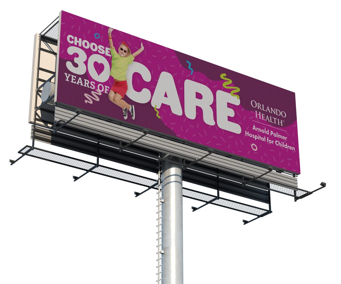 30 Years of Care Campaign Billboard