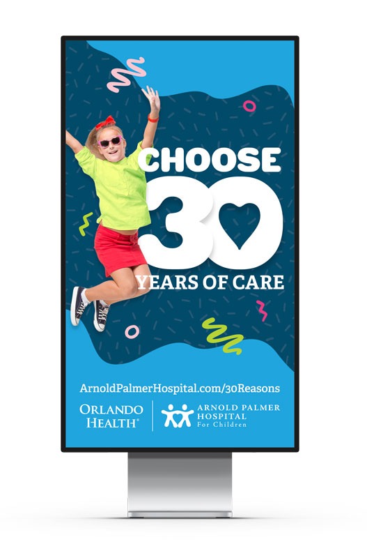 30 Years of Care Campaign Janus Display