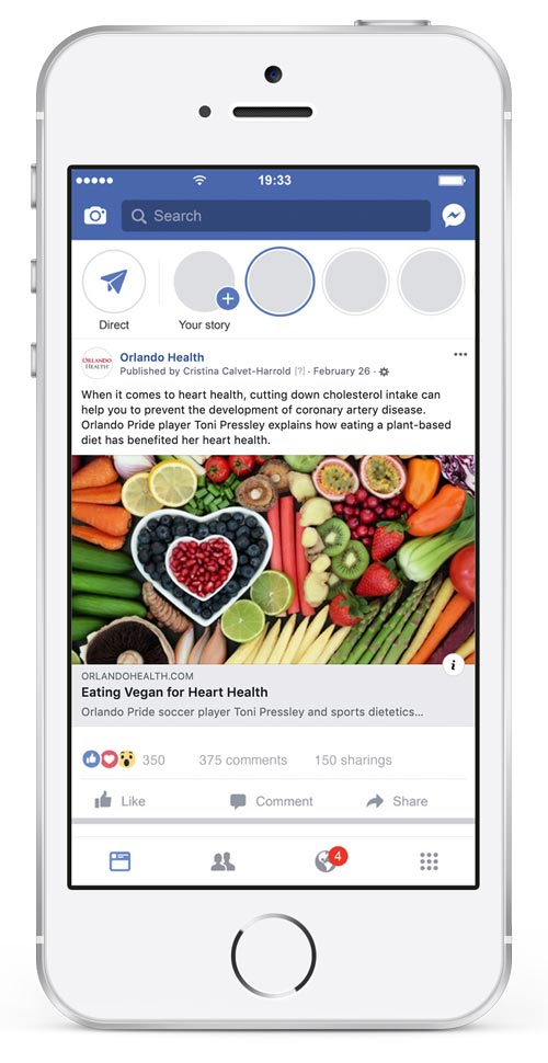 American Heart Month Facebook Feeds